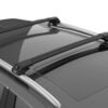Acura MDX YD2 2007-2013 Roof Rack Cross Bars Black Raised Rails Pair Turtle Air 1