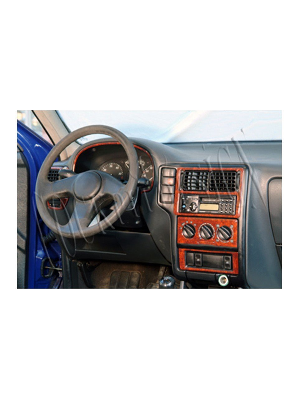 Carbon Fiber Look Dash Trim Kit for Volkswagen Polo 1994-1999 pcs 10 Interior Panel