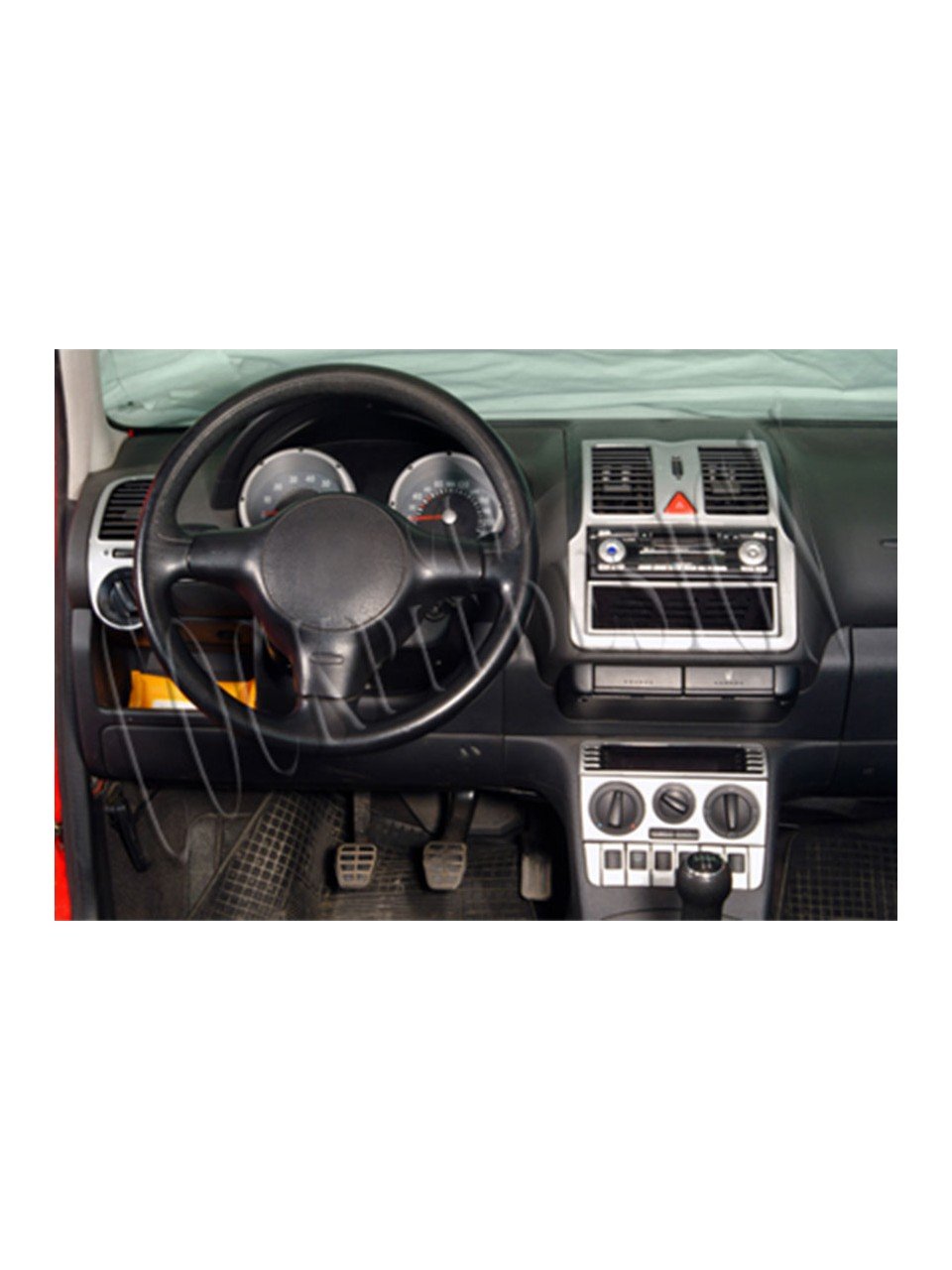 Aluminum Color Dash Trim Kit for Volkswagen Polo 1999-2001 Interior Panel