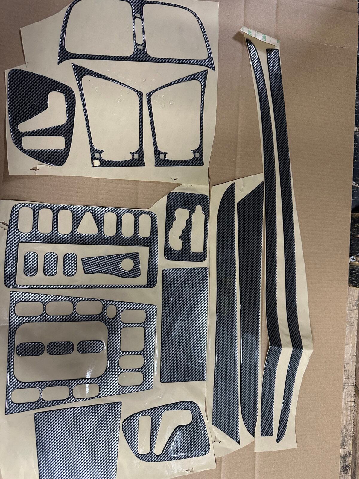 Mercedes CLK Cabrio 1999-2003 Fit Interior Dash Trim Cover Kit Carbon Fiber