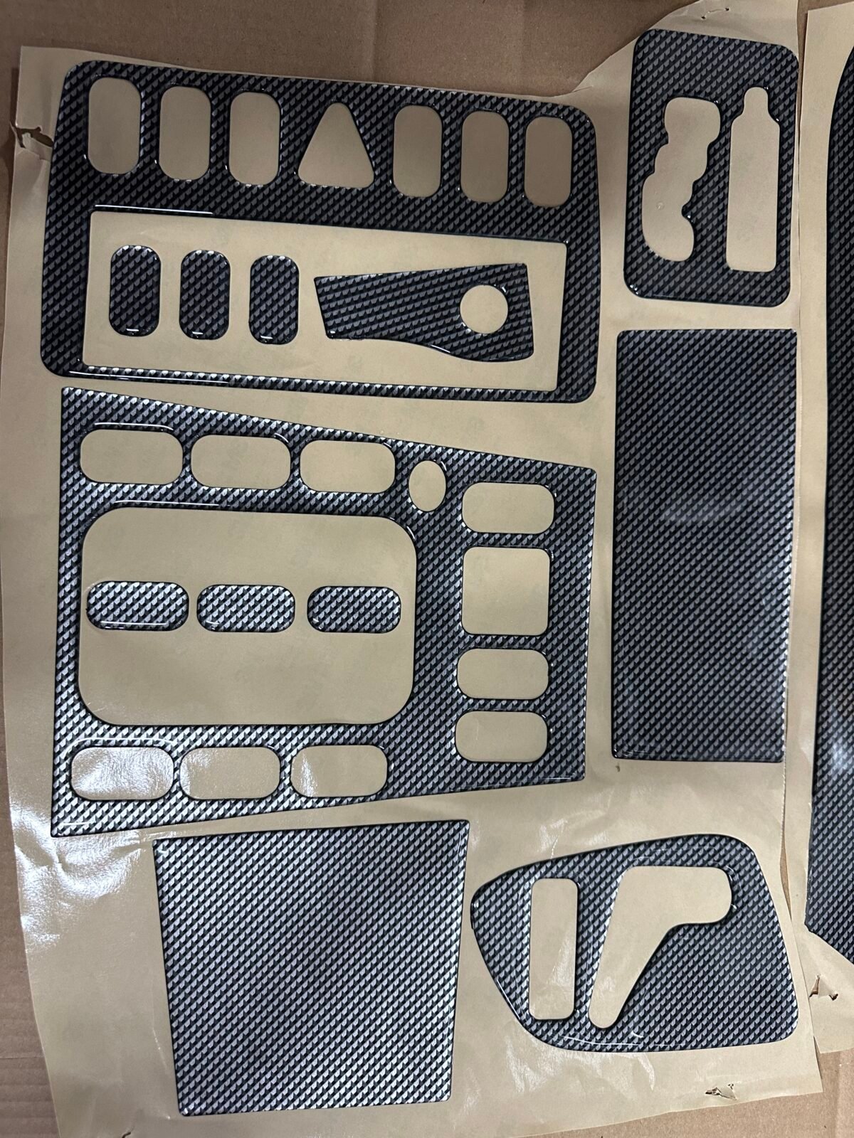 Mercedes CLK Cabrio 1999-2003 Fit Interior Dash Trim Cover Kit Carbon Fiber