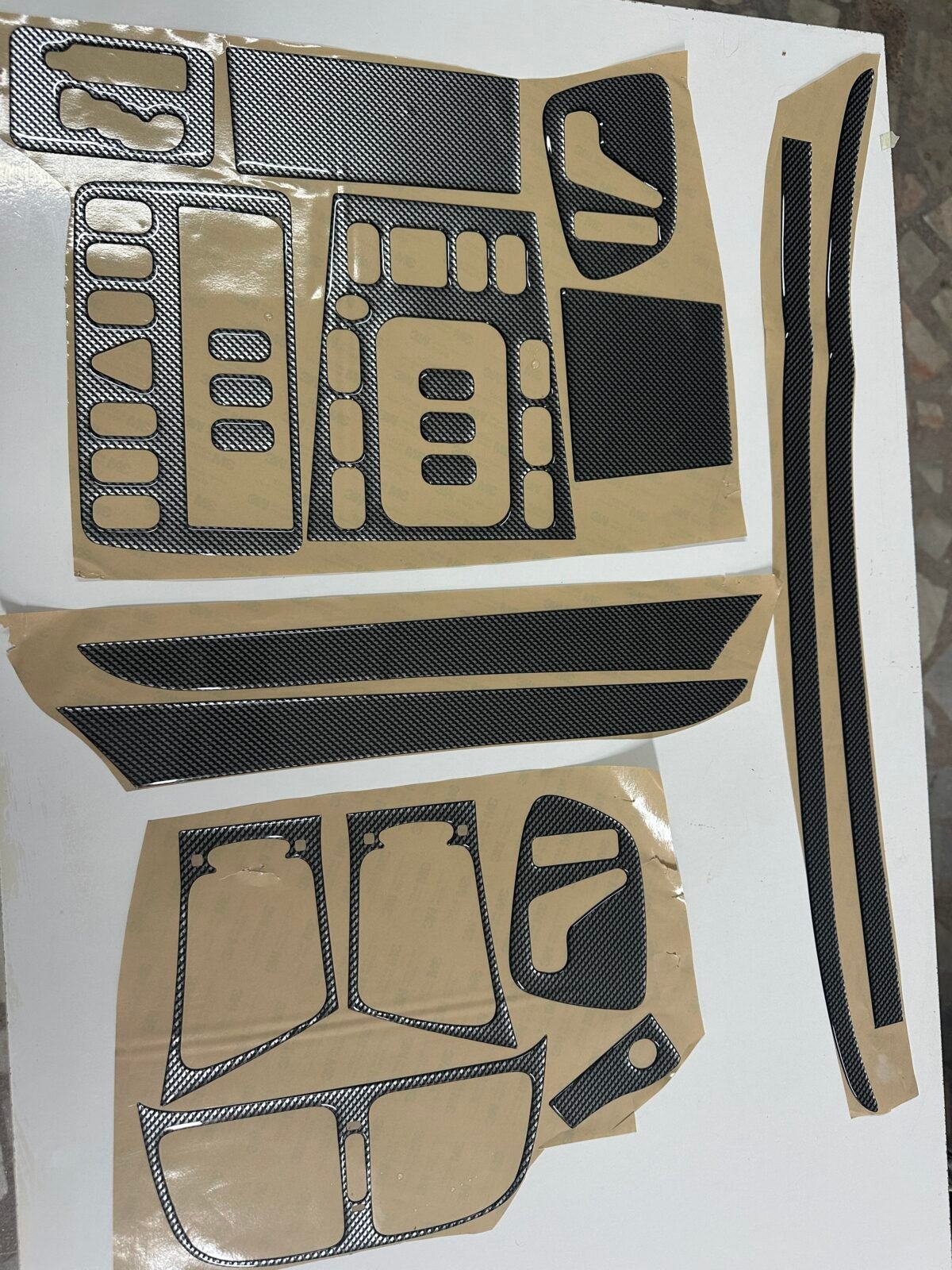 Mercedes CLK Cabrio 1999-2003 Fit Interior Dash Trim Cover Kit Carbon Fiber