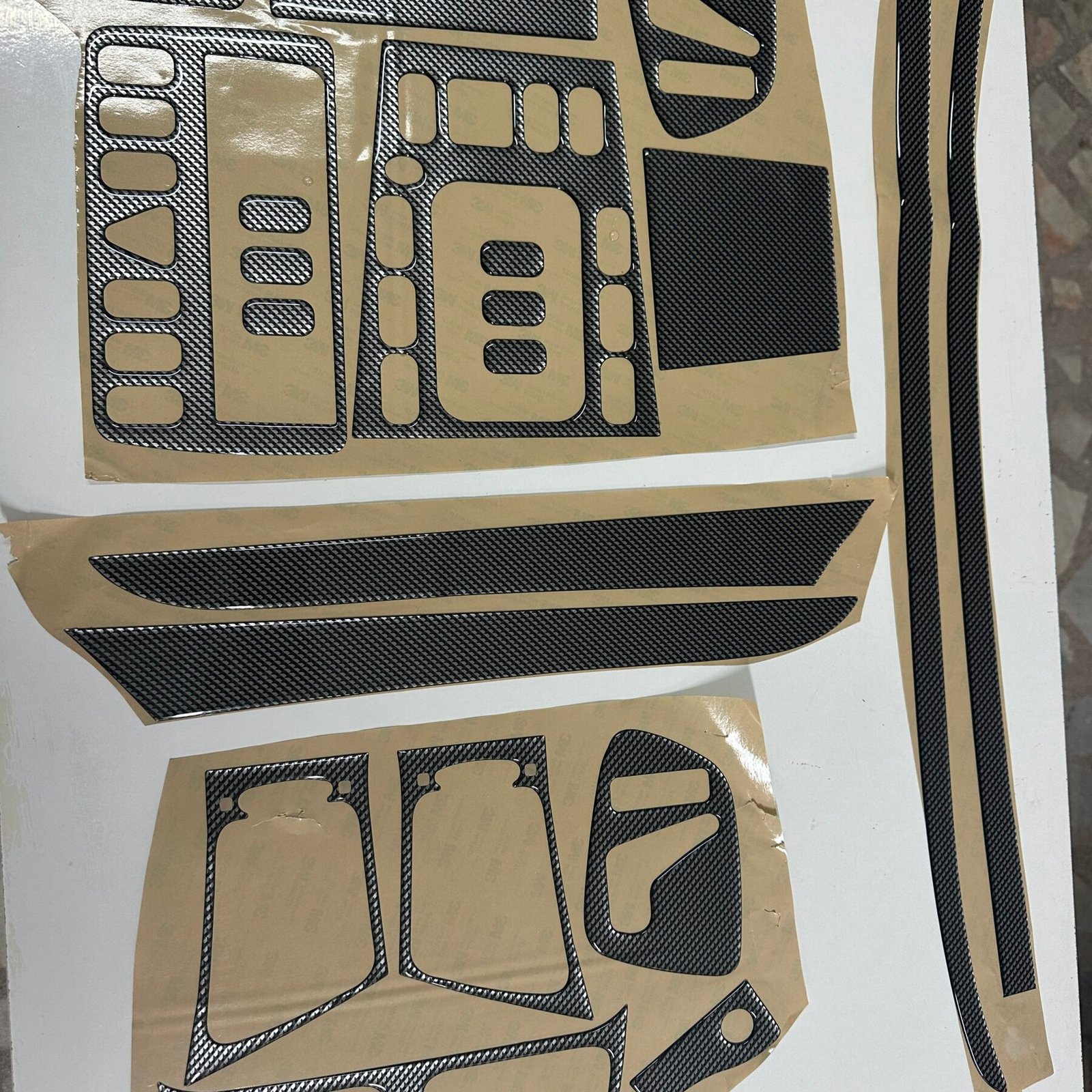 Mercedes CLK Cabrio 1999-2003 Fit Interior Dash Trim Cover Kit Carbon Fiber