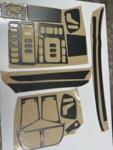 Mercedes CLK Cabrio 1999-2003 Fit Interior Dash Trim Cover Kit Carbon Fiber