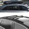 Acura MDX YD2 2007-2013 Roof Rack Cross Bars Black Raised Rails Pair Turtle Air 1