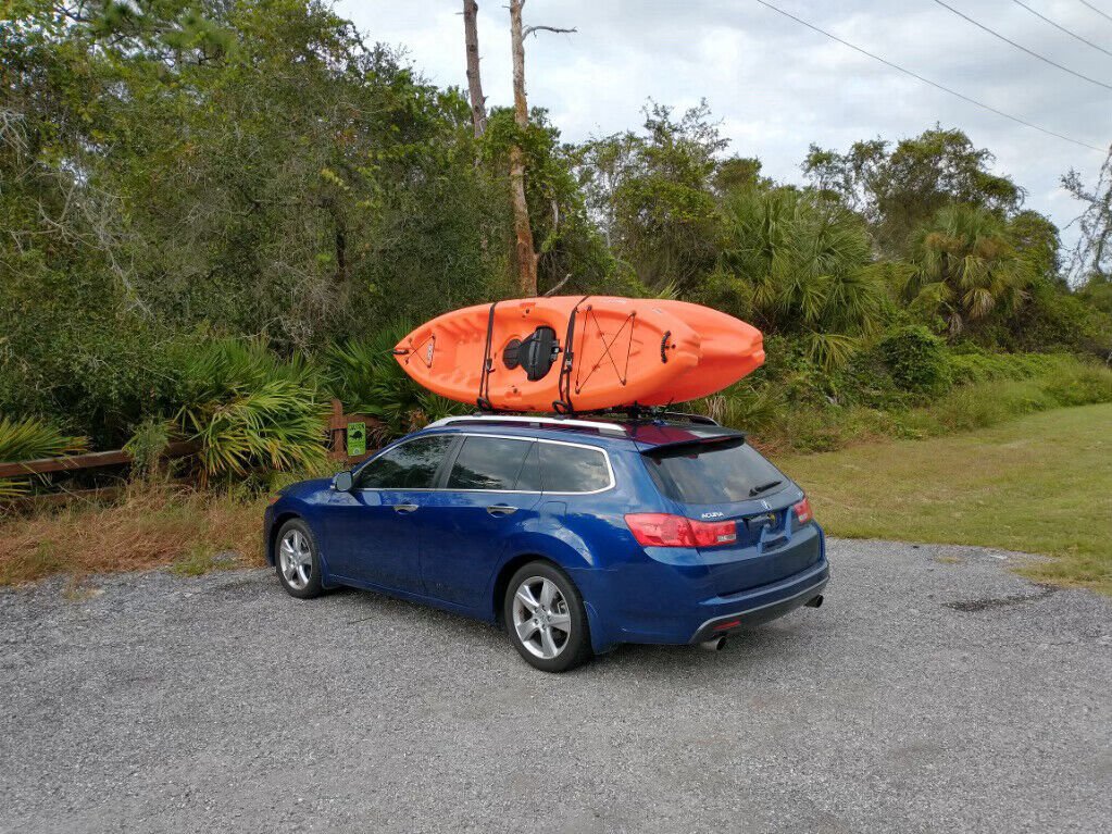Acura TSX SportWagon 2011-2014 for Roof Rack Cross Bars Silver  Top Luggage Rack pair