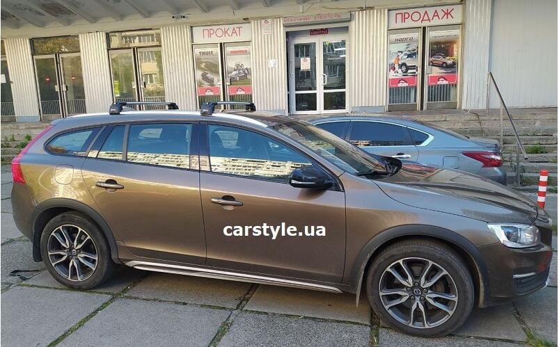 For Volvo V60 2011-2018 Roof Rack Cross Bars Black Flush Rails Ara Atkı Turtle